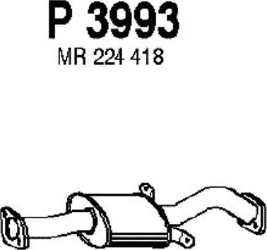 Fenno P3993 - Средний глушитель выхлопных газов autosila-amz.com