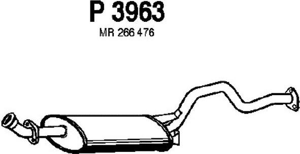 Fenno P3963 - Глушитель выхлопных газов, конечный autosila-amz.com