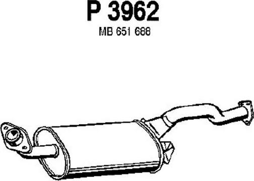 Fenno P3962 - Глушитель выхлопных газов, конечный autosila-amz.com