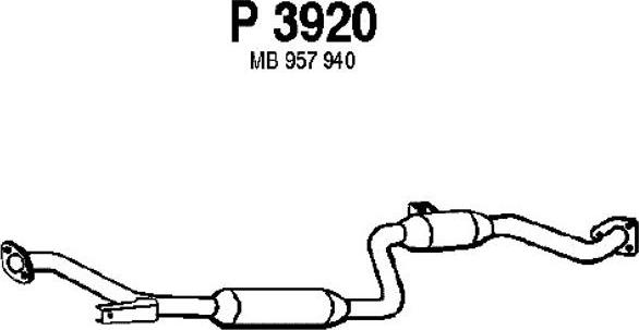 Fenno P3920 - Средний глушитель выхлопных газов autosila-amz.com