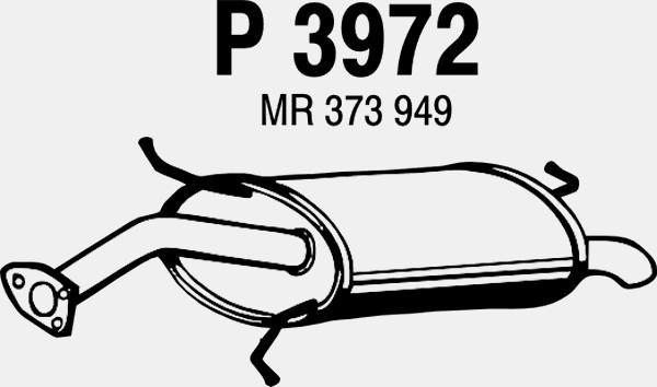 Fenno P3972 - Глушитель выхлопных газов, конечный autosila-amz.com