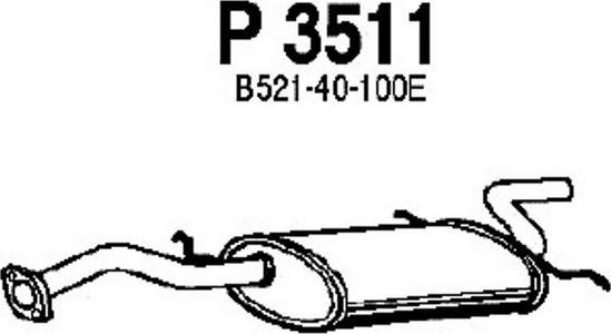 Fenno P3511 - Глушитель выхлопных газов, конечный autosila-amz.com