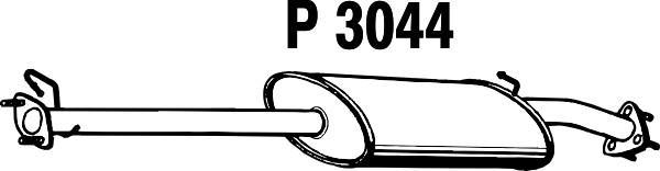 Fenno P3044 - Средний глушитель выхлопных газов autosila-amz.com