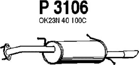 Fenno P3106 - Глушитель выхлопных газов, конечный autosila-amz.com