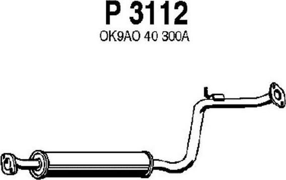 Fenno P3112 - Средний глушитель выхлопных газов autosila-amz.com