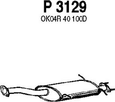 Fenno P3129 - Средний глушитель выхлопных газов autosila-amz.com