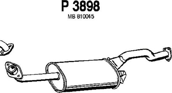 Fenno P3898 - Средний глушитель выхлопных газов autosila-amz.com