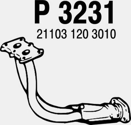 Fenno P3231 - Труба выхлопного газа autosila-amz.com