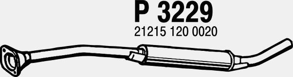 Fenno P3229 - Средний глушитель выхлопных газов autosila-amz.com