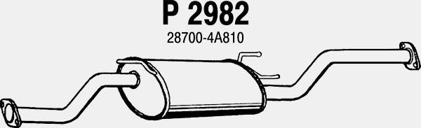 Fenno P2982 - Средний глушитель выхлопных газов autosila-amz.com