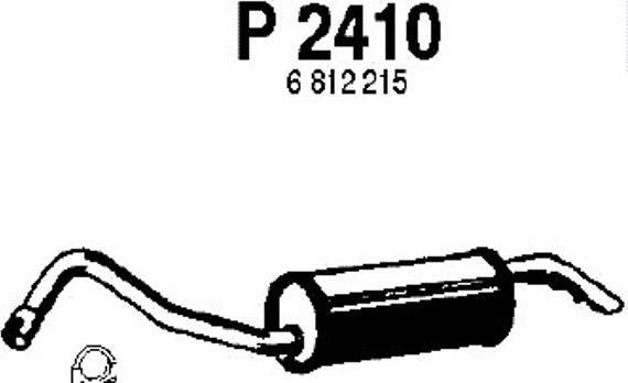 Fenno P2410 - Глушитель выхлопных газов, конечный autosila-amz.com