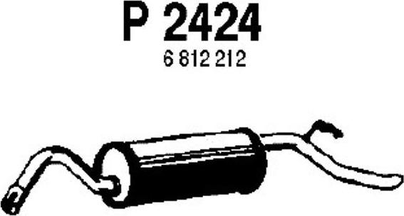 Fenno P2424 - Глушитель выхлопных газов, конечный autosila-amz.com