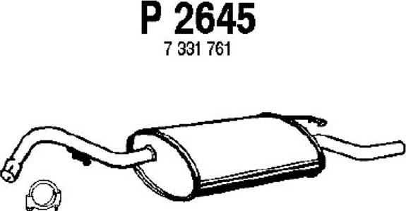 Fenno P2645 - Глушитель выхлопных газов, конечный autosila-amz.com