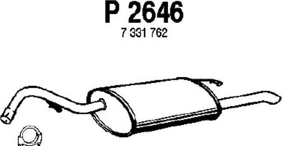 Fenno P2646 - Глушитель выхлопных газов, конечный autosila-amz.com