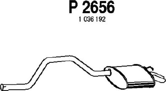 Fenno P2656 - Глушитель выхлопных газов, конечный autosila-amz.com