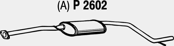 Fenno P2602 - Средний глушитель выхлопных газов autosila-amz.com
