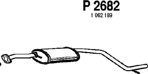 Fenno P2682 - Средний глушитель выхлопных газов autosila-amz.com