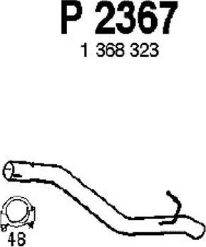 Fenno P2367 - Труба выхлопного газа autosila-amz.com