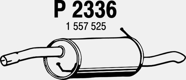 Fenno P2336 - Глушитель выхлопных газов, конечный autosila-amz.com