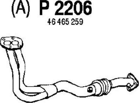 Fenno P2206 - Труба выхлопного газа autosila-amz.com