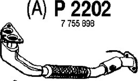 Fenno P2202 - Труба выхлопного газа autosila-amz.com