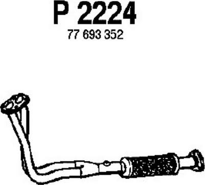 Fenno P2224 - Труба выхлопного газа autosila-amz.com