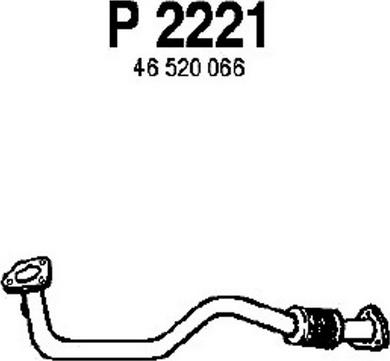 Fenno P2221 - Труба выхлопного газа autosila-amz.com
