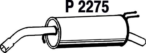 Fenno P2275 - Глушитель выхлопных газов, конечный autosila-amz.com