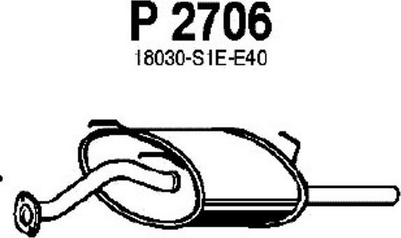 Fenno P2706 - Глушитель выхлопных газов, конечный autosila-amz.com