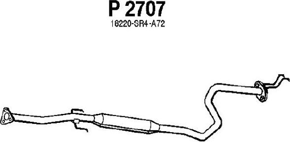 Fenno P2707 - Средний глушитель выхлопных газов autosila-amz.com