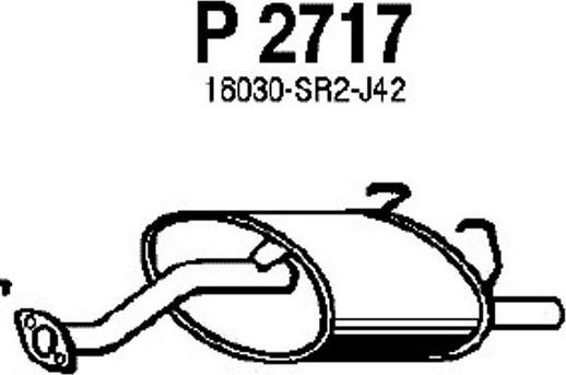 Fenno P2717 - Глушитель выхлопных газов, конечный autosila-amz.com