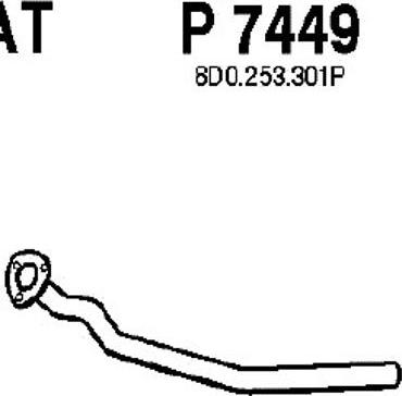 Fenno P7449 - Труба выхлопного газа autosila-amz.com