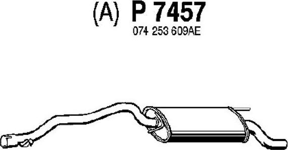 Fenno P7457 - Глушитель выхлопных газов, конечный autosila-amz.com