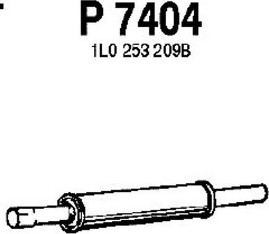 Fenno P7404 - Средний глушитель выхлопных газов autosila-amz.com