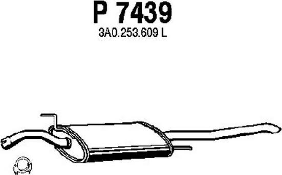 Fenno P7439 - Глушитель выхлопных газов, конечный autosila-amz.com