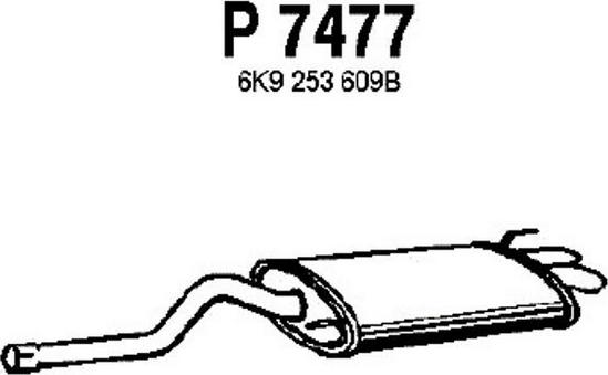 Fenno P7477 - Глушитель выхлопных газов, конечный autosila-amz.com