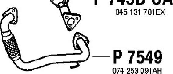 Fenno P7549 - Труба выхлопного газа autosila-amz.com