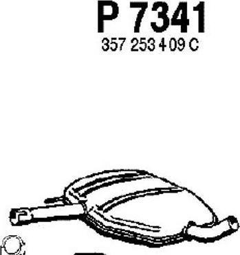 Fenno P7341 - Средний глушитель выхлопных газов autosila-amz.com