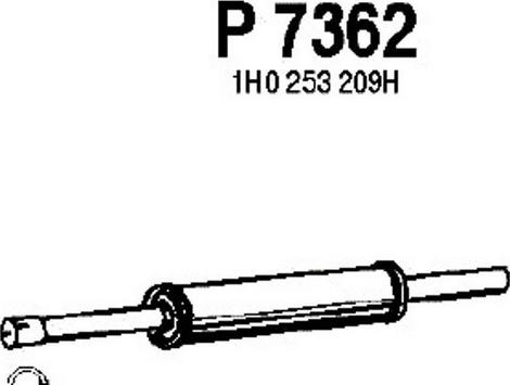 Fenno P7362 - Средний глушитель выхлопных газов autosila-amz.com