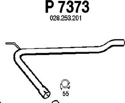 Fenno P7373 - Труба выхлопного газа autosila-amz.com