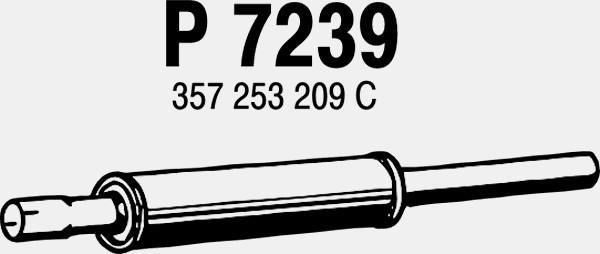 Fenno P7239 - Средний глушитель выхлопных газов autosila-amz.com