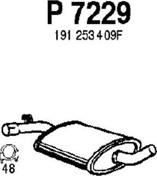 Fenno P7229 - Средний глушитель выхлопных газов autosila-amz.com