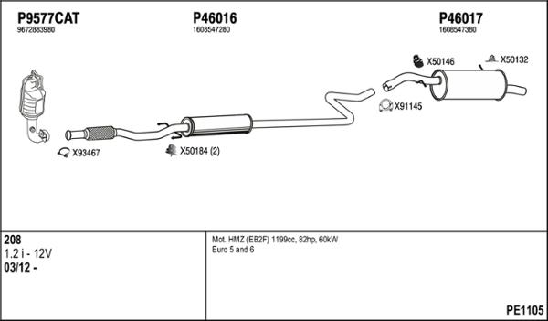 Fenno PE1105 - Система выпуска ОГ autosila-amz.com