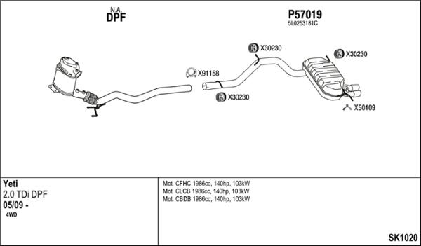 Fenno SK1020 - Система выпуска ОГ autosila-amz.com