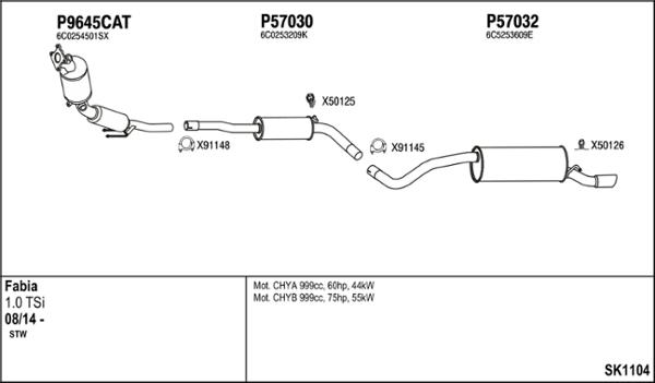 Fenno SK1104 - Система выпуска ОГ autosila-amz.com