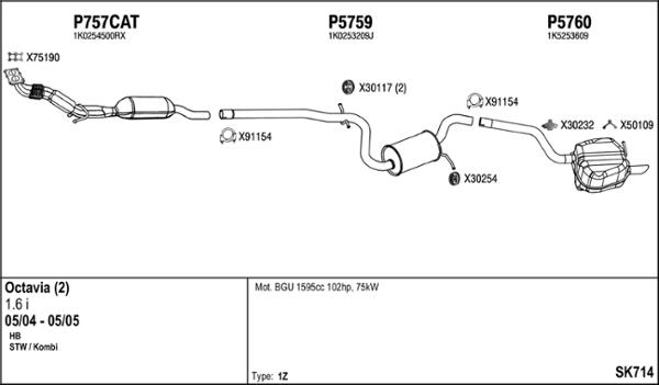 Fenno SK714 - Система выпуска ОГ autosila-amz.com