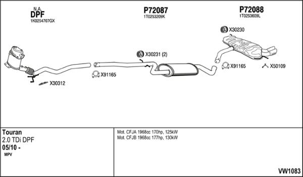 Fenno VW1083 - Система выпуска ОГ autosila-amz.com