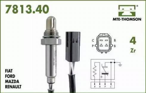 Fenno XL7813.40.030 - Лямбда-зонд, датчик кислорода autosila-amz.com