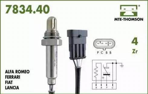 Fenno XL7834.40.097 - Лямбда-зонд, датчик кислорода autosila-amz.com