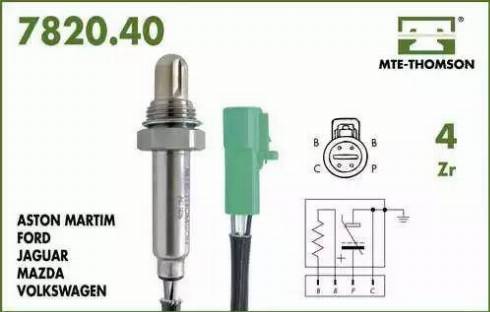 Fenno XL7820.40.040 - Лямбда-зонд, датчик кислорода autosila-amz.com